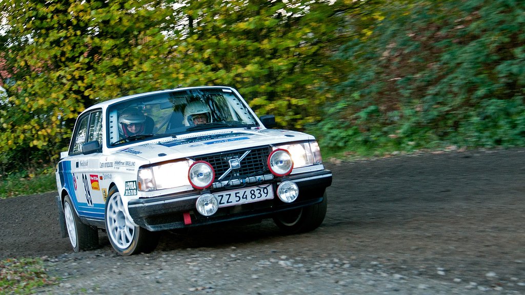 Kurt Mejer og Steen Bøgelund måtte desværre udgå på 6. og 2. sidste hastighedsprøve med en defekt turbo
(Foto: rallypics.dk – Viggo Johansen)